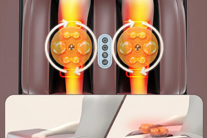 Masseur de corps électrique vibrant & chauffant – Coussin de massage vibrant épaules, cou, taille & genoux avec airbags