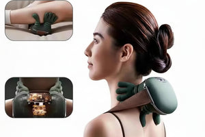 Masseur de cou électrique & dorsal – Massage profond 4D, soulagement douleurs & tensions musculaires, rechargeable, Type-C, autonomie 3H