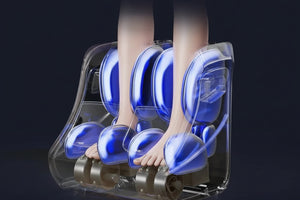 Masseur de pied électrique Shiatsu & Pétrissage – Circulation Chaleur, Compression Jambes & Mollets, Relaxation Profonde, Usage Homme Femme