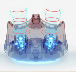 Masseur de pied électrique vibrant & pétrissant – Appareil de massage acupression, rouleaux shiatsu, relaxant pour jambes & pieds – Soulagement douleur