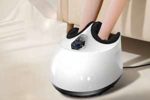 Masseur de pied électrique vibrant & pétrissant – Appareil de massage acupression, rouleaux shiatsu, relaxant pour jambes & pieds – Soulagement douleur