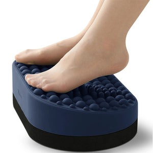 Masseur de pied électrique Repose Pied & Ottoman – Tabouret Bureau, Soulagement Fasciite Plantaire, Coussinets Silicone Souple & Stimulation Circulation Sanguine
