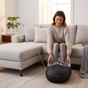 Masseur de pied électrique & enveloppant – Relaxation musculaire, rouleau chauffant, réflexologie & instituts oto, circulation sanguine, soulagement tensions & douleurs.