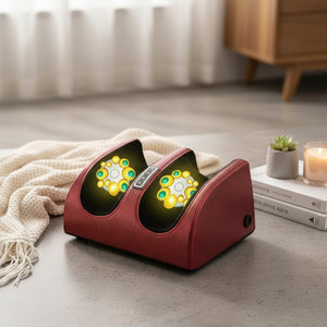 Masseur de pied électrique à Compression & Chauffante – Rouleau de Pétrissage Relaxation musculaire Thérapie Chauffante Jambes & Chevilles