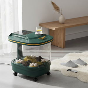 Bain de pied masseur électrique chauffant & automatique – Spa de pieds thermostatique, Fumigation domestique, Bassin de massage à température constante M0180