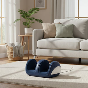 Masseur de pied électrique Shiatsu Extra Large & Compresse Chaude – Rouleau Jambes, Pétrissage Mollet, Relaxation Profonde, Soulagement Fatigue & Thermothérapie