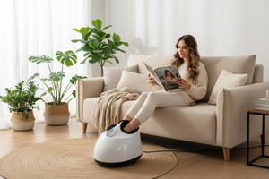 Moment de détente lecture avec l'appareil