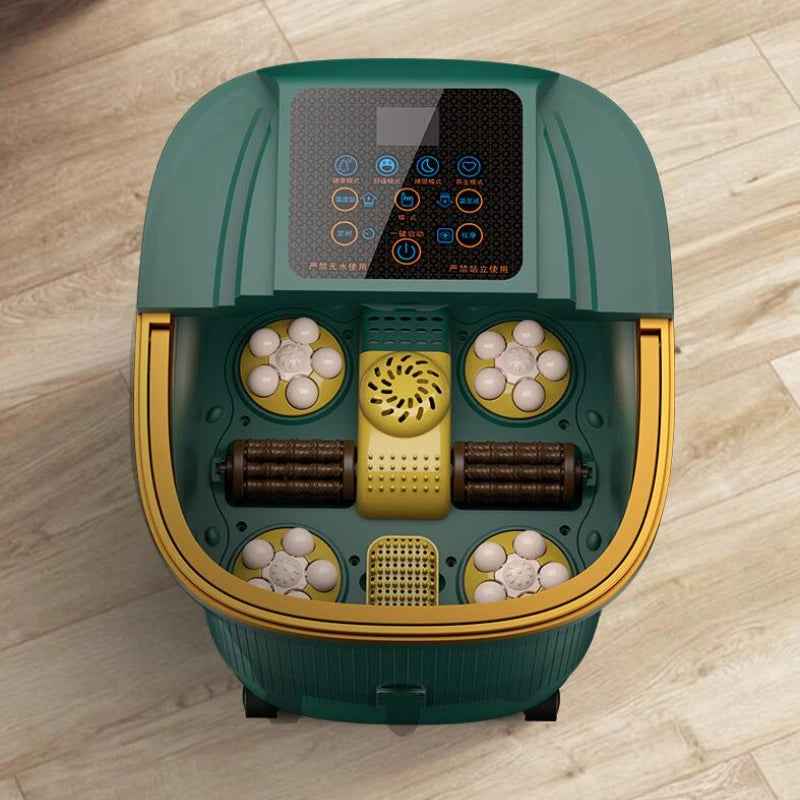 Bain de pied masseur électrique chauffant & automatique – Spa de pieds thermostatique, Fumigation domestique, Bassin de massage à température constante M0180