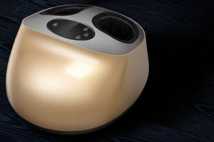 Masseur de pied électrique Shiatsu & Pétrissage – Masseur pieds complet Chauffant Airbag, Rouleau & Grattage, 5 Modes, Intensité 9 Niveaux, 34-47