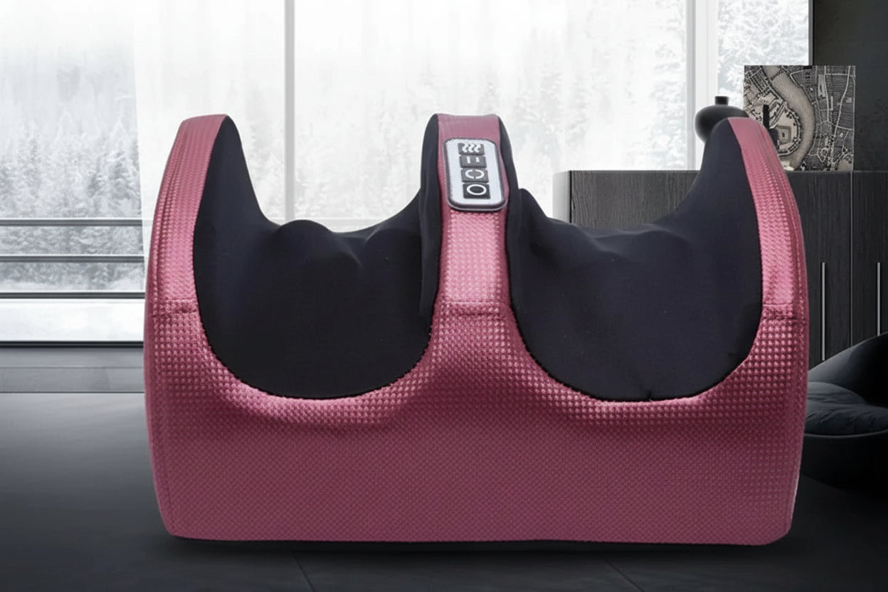 Masseur de pied électrique à Compression & Chauffante – Rouleau de Pétrissage Relaxation musculaire Thérapie Chauffante Jambes & Chevilles
