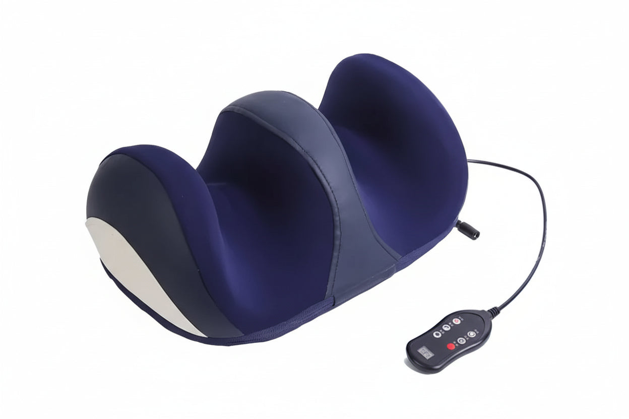 Masseur de pied électrique Shiatsu Extra Large & Compresse Chaude – Rouleau Jambes, Pétrissage Mollet, Relaxation Profonde, Soulagement Fatigue & Thermothérapie