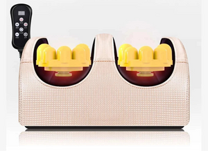 Masseur de pied électrique, compression chaude & rouleau de pétrissage profond – Machine de massage corporel, relaxant mollets, soulagement pression pieds & chevilles