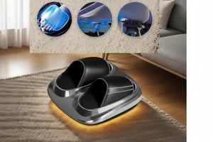 Masseur de pied électrique Shiatsu 3D & Chauffant – Pétrissage Mollets, Massage Relaxant, Idéal Maman, Papa & Cadeau Noël Fête des Mères