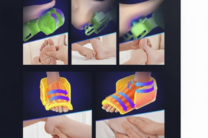 Masseur de pied électrique Shiatsu & Pétrissage – Masseur pieds complet Chauffant Airbag, Rouleau & Grattage, 5 Modes, Intensité 9 Niveaux, 34-47