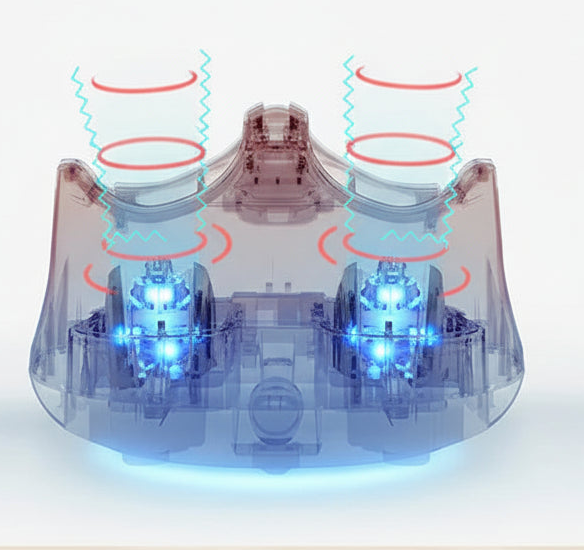 Masseur de pied électrique vibrant & pétrissant – Appareil de massage acupression, rouleaux shiatsu, relaxant pour jambes & pieds – Soulagement douleur