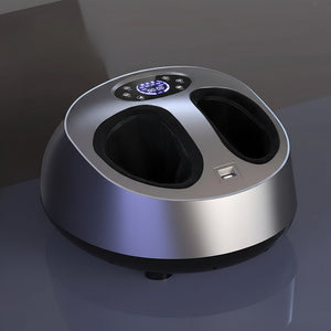 Masseur de pied électrique Shiatsu & Pétrissage – Masseur pieds complet Chauffant Airbag, Rouleau & Grattage, 5 Modes, Intensité 9 Niveaux, 34-47