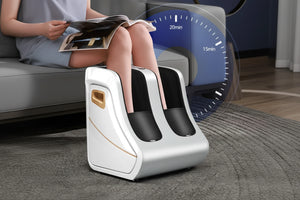 Masseur de pied électrique Shiatsu & Pétrissage – Circulation Chaleur, Compression Jambes & Mollets, Relaxation Profonde, Usage Homme Femme