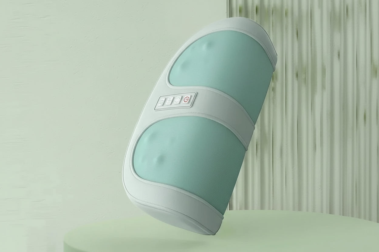 Masseur de pied électrique Shiatsu & Chauffant – Masseur corporel Pétrissage profond, Thérapie thermique, 3 Modes de rouleau & Circulation sanguine