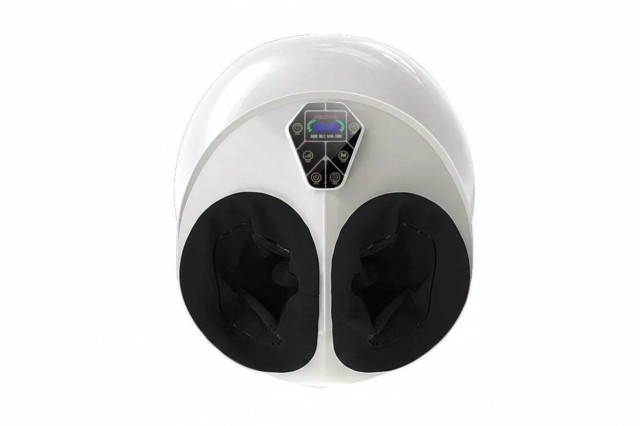 Masseur de pied électrique vibrant & pétrissant – Appareil de massage acupression, rouleaux shiatsu, relaxant pour jambes & pieds – Soulagement douleur