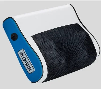 Coussin masseur cervical Pétrissage & Chauffant – Masseur Nuque Dos, Relaxation Musculaire, Alimenté Batterie & Portable