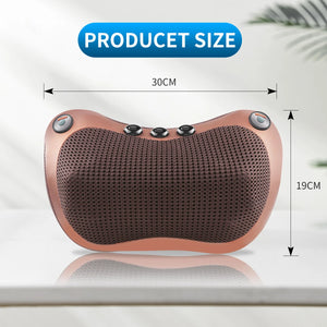 Oreiller de Massage électrique tête & cou – Masseur Shiatsu relaxation épaules dos, thérapie magnétique arthrite, portable & vibrant