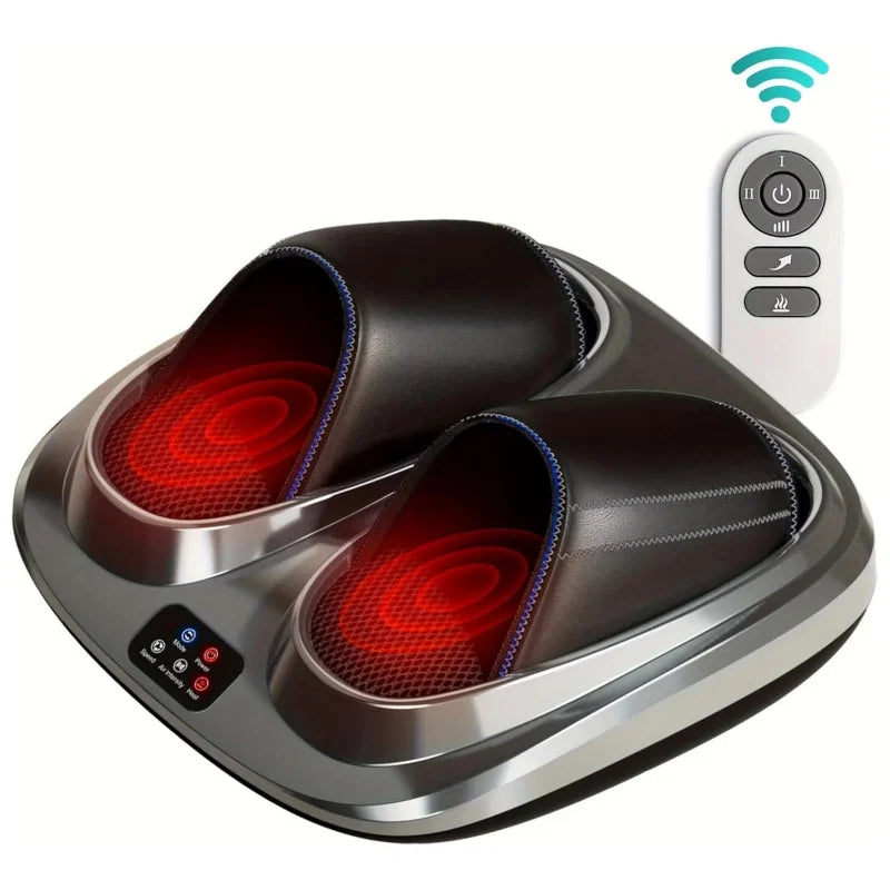 Masseur de pied électrique Shiatsu 3D & Chauffant – Pétrissage Mollets, Massage Relaxant, Idéal Maman, Papa & Cadeau Noël Fête des Mères