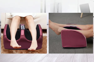 Masseur de pied électrique à Compression & Chauffante – Rouleau de Pétrissage Relaxation musculaire Thérapie Chauffante Jambes & Chevilles