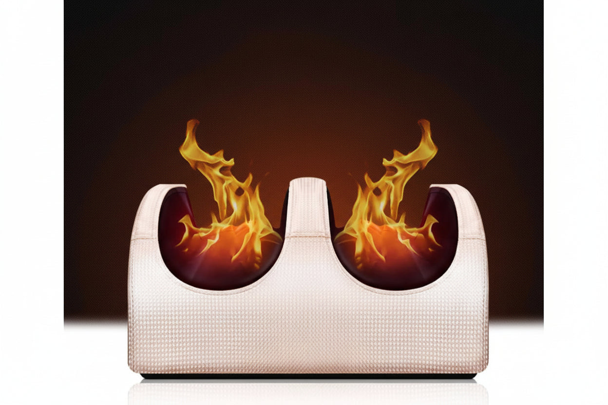 Masseur de pied électrique, compression chaude & rouleau de pétrissage profond – Machine de massage corporel, relaxant mollets, soulagement pression pieds & chevilles