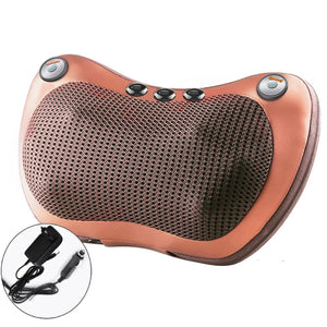 Oreiller de Massage électrique tête & cou – Masseur Shiatsu relaxation épaules dos, thérapie magnétique arthrite, portable & vibrant