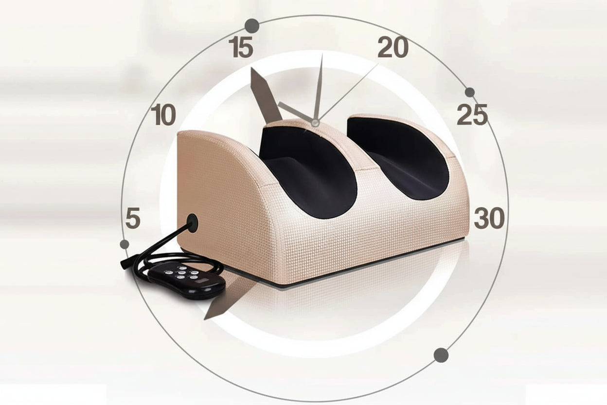 Masseur de pied électrique, compression chaude & rouleau de pétrissage profond – Machine de massage corporel, relaxant mollets, soulagement pression pieds & chevilles