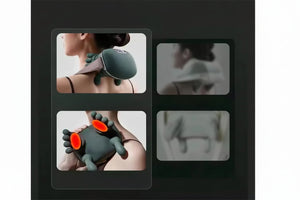 Masseur de cou électrique & dorsal – Massage profond 4D, soulagement douleurs & tensions musculaires, rechargeable, Type-C, autonomie 3H