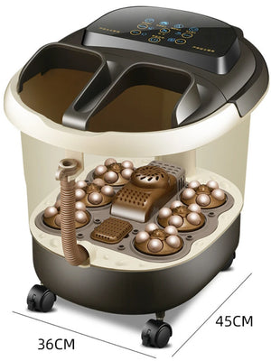 Bain de pied masseur électrique chauffant & automatique – Spa de pieds thermostatique, Fumigation domestique, Bassin de massage à température constante M0180