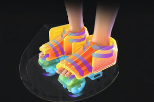 Masseur de pied électrique Shiatsu & Pétrissage – Masseur pieds complet Chauffant Airbag, Rouleau & Grattage, 5 Modes, Intensité 9 Niveaux, 34-47