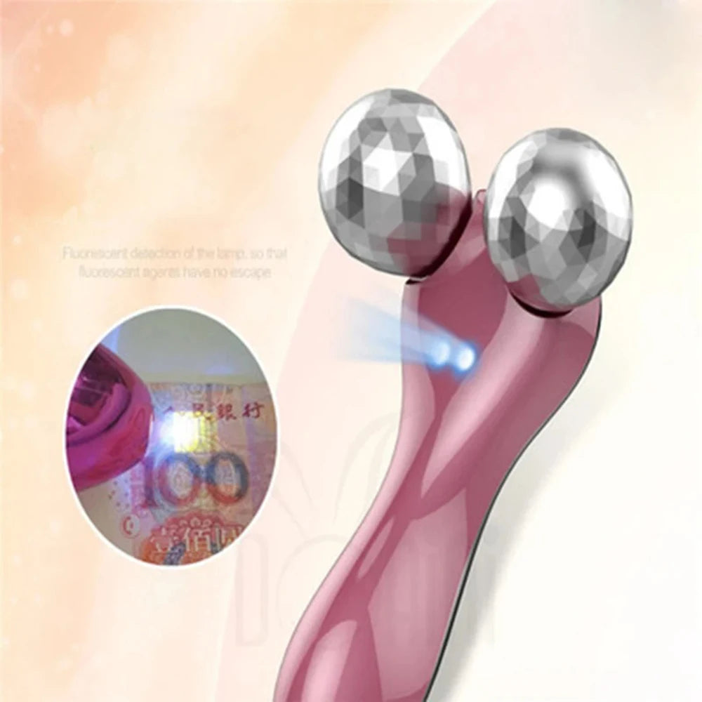 Masseur visage électrique EMS & Microcourant – Appareil Lifting V Anti-Rides, Vibration, Outil de Soin Beauté Cou, Yeux & Corps, Raffermissement Peau