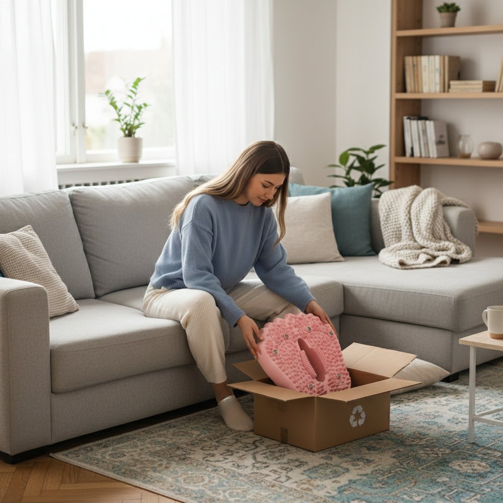Masseur de pied électrique antidérapant & acupression – Tapis réflexologie magnétique, rouleau gonflable & relaxation bien-être