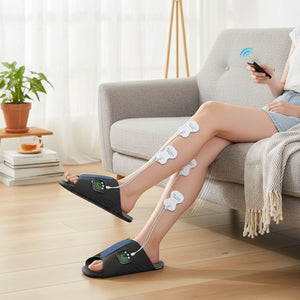 Masseur de pied électrique Stimulation musculaire & Relaxation – Coussin EMS Circulation sanguine Machine de massage des pieds Spa Pieds sans piles outil de massage