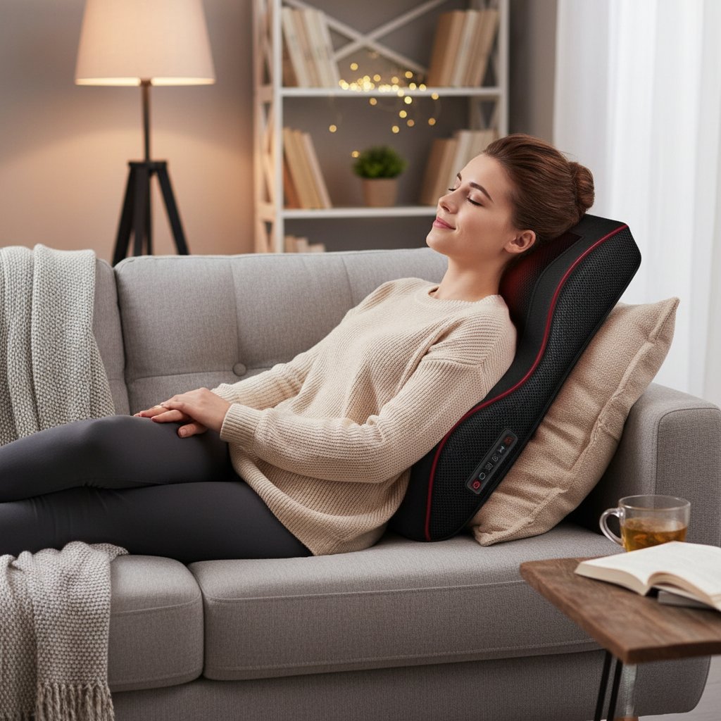 Coussin masseur cervical Cou & Dos & Épaules – Masseur corporel portable, nuque, lombaire, taille, voiture & maison