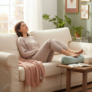 Masseur de pied électrique Shiatsu & Chauffant – Masseur corporel Pétrissage profond, Thérapie thermique, 3 Modes de rouleau & Circulation sanguine