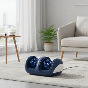 Masseur de pied électrique Shiatsu Extra Large & Compresse Chaude – Rouleau Jambes, Pétrissage Mollet, Relaxation Profonde, Soulagement Fatigue & Thermothérapie