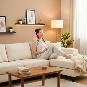 Appareil massage cou et cervicales – Shiatsu & Chauffant – Électrique, épaules, dos, trapèzes – Soulagement douleurs musculaires, bureau, maison & voiture