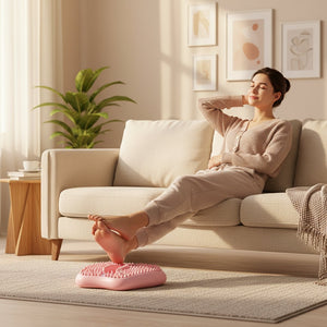 Masseur de pied électrique antidérapant & acupression – Tapis réflexologie magnétique, rouleau gonflable & relaxation bien-être