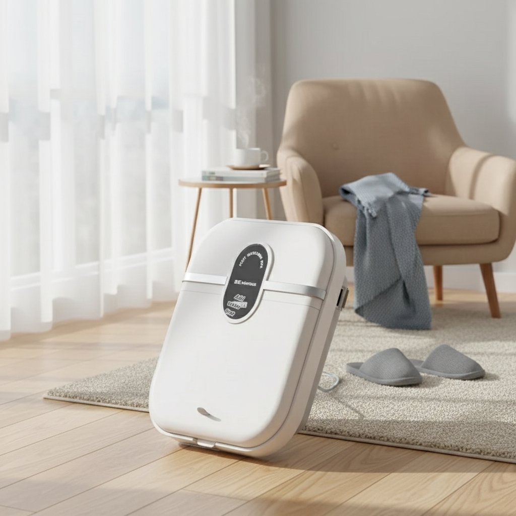 Bain de pied masseur électrique Portable & Pliable – Bain de pieds Chauffant Température Constante, Massage Vibrant & Bulles