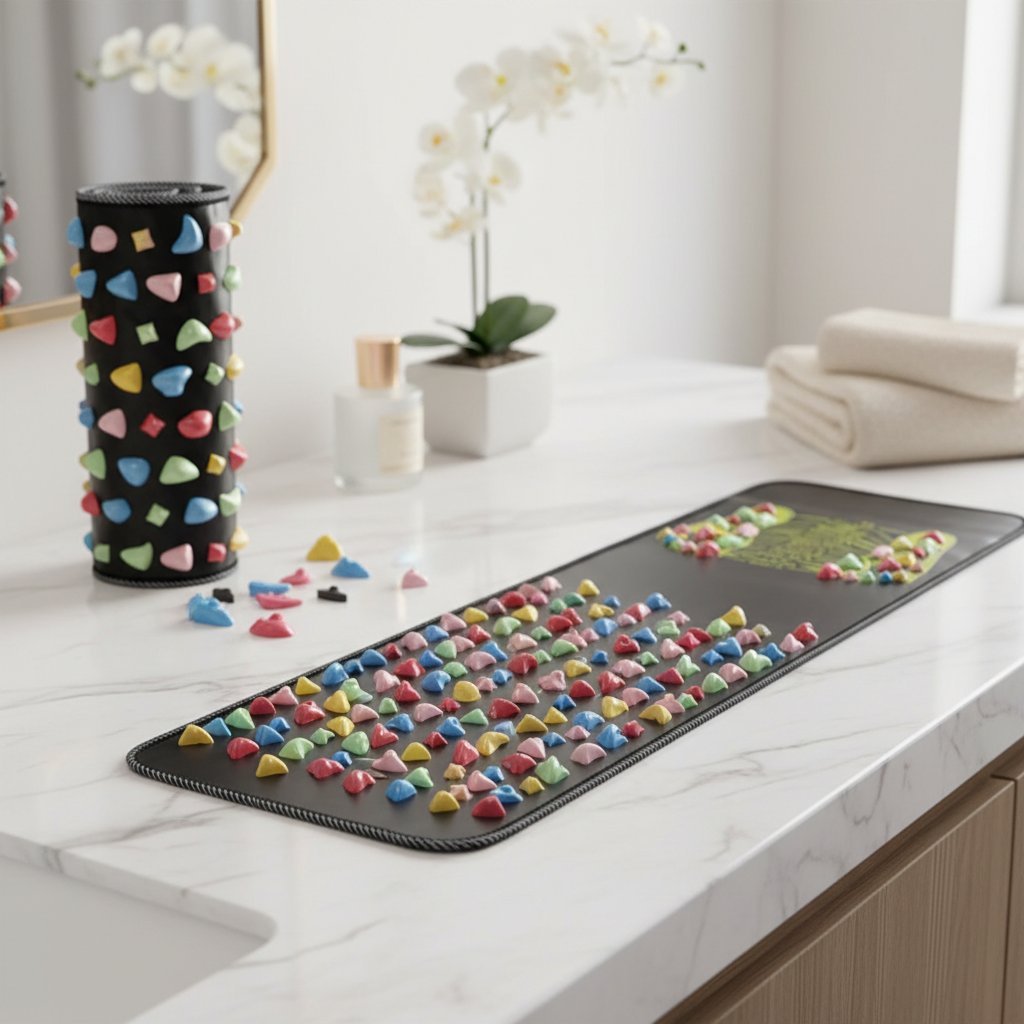 Masseur de Pied Acupression & Réflexologie – Coussin de Massage Marche, Relaxation Pieds Pression, Soin Santé & Fatigue Pieds