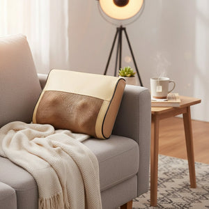 Coussin masseur cervical électrique & infrarouge – Oreiller Shiatsu dos, nuque, épaules & jambes – Appareil de massage vibrant et chauffant