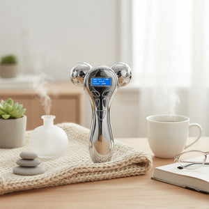 Masseur visage électrique EMS & Microcourant – Appareil Lifting V Anti-Rides, Vibration, Outil de Soin Beauté Cou, Yeux & Corps, Raffermissement Peau