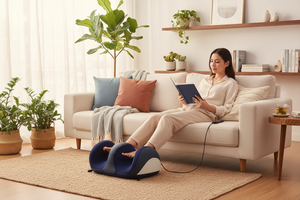 Moment de détente lecture avec l'appareil